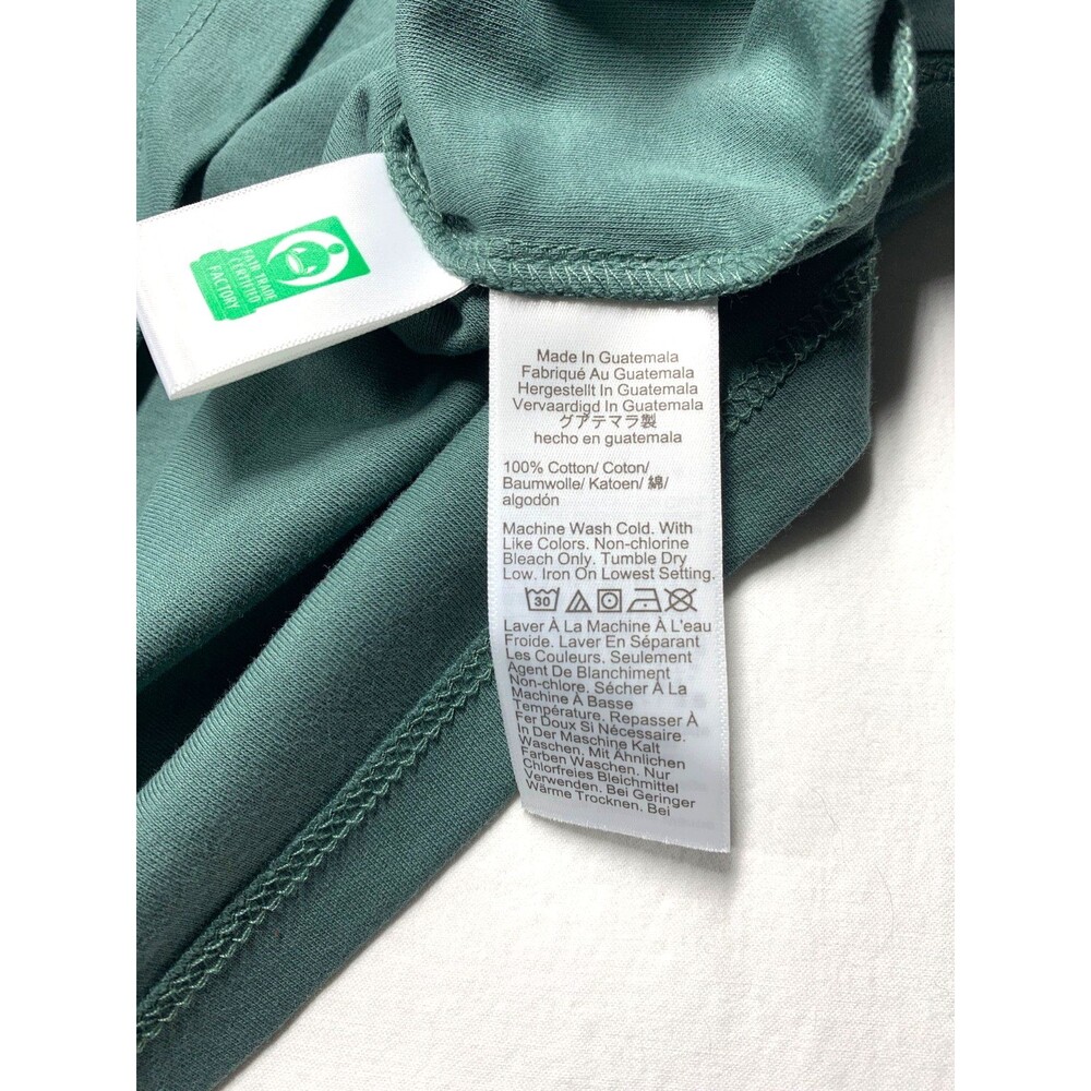 J. Crew Factory Essential Crewneck Short Sleeve Tee Shirt Sz L Earthy Green NWT - Picture 7 of 8